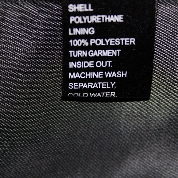 V Christina Sz L Black Silver Studded Floral Pockets Polyurethane AS IS Jacket - Picture 10 of 16